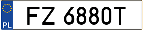 Truck License Plate